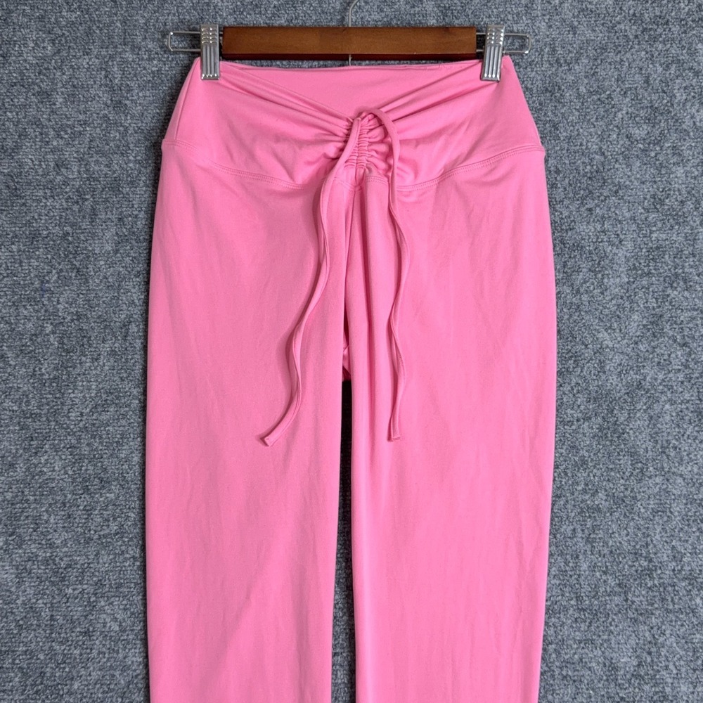 Pink Victoria's Secret Active Leggings Womens Small Pink High Waisted Cinch Yoga - Picture 3 of 9